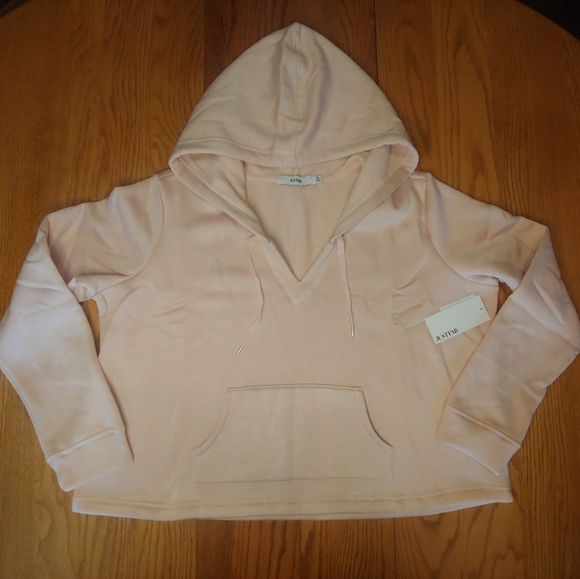 🖤NWT JustFab Cozy Rose Crop Hoodie 2X - Picture 2 of 3